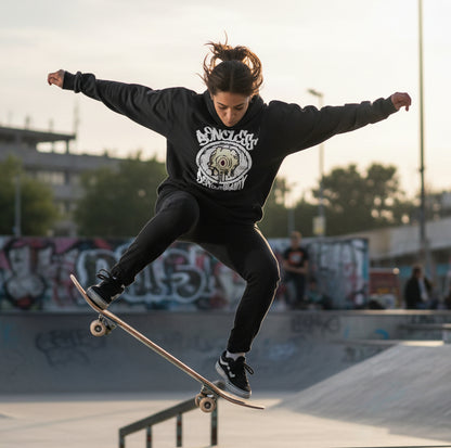 Boneless - White Print - Oversized Heavyweight Hoodie
