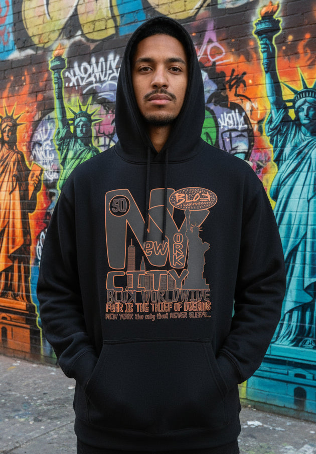 BLOK NY - Oversized Heavyweight Hoodie Men's