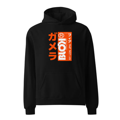 BLOK NEW YORK LONDON JAPAN - Heavyweight Oversized Men's Hoodie - Front & Back Graphic Print