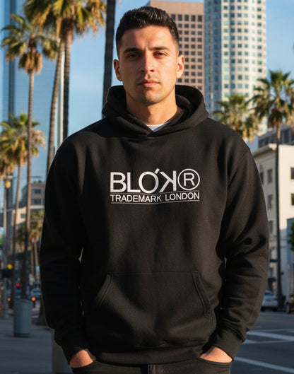 Blok R - Premium Men's Hoodie - White Print