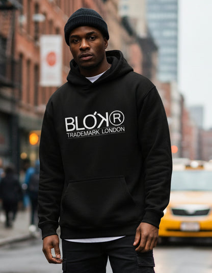 Blok R - Premium Men's Hoodie - White Print