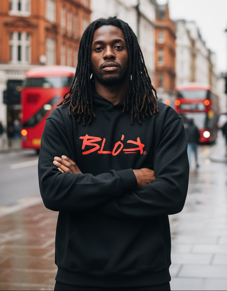 BLOK LOGO - Oversized Heavyweight Hoodie Men's