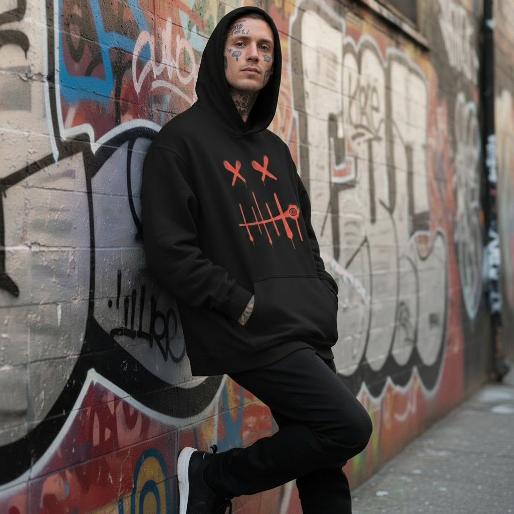 Stitch Face Blok - Oversized Heavyweight Premium Men's Hoodie