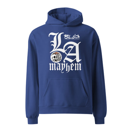 LA Mayhem - White Print - Oversized Heavyweight Hoodie