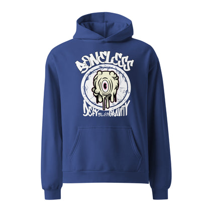 Boneless - White Print - Oversized Heavyweight Hoodie