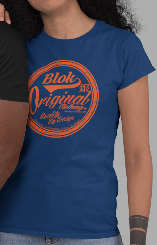 Quality By Design - with Orange Print - Women's Slim Fit