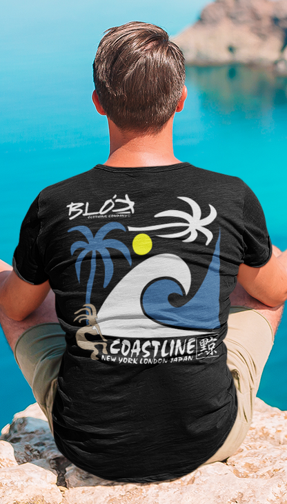 Coastline - Front & Back Print - Men's Loose Fit