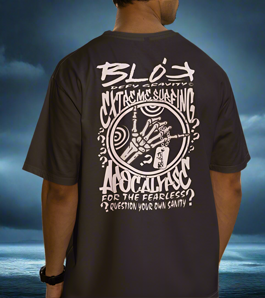 Apocalypse - Front & Back Print - in White - Men's Oversize