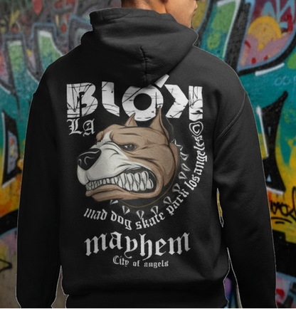 LA Mayhem Mad Dog - Front and Back Print - Men's Hoodie