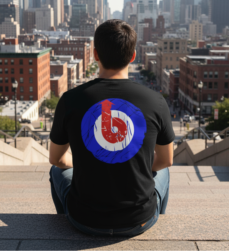 Blok Target - Front & Back Print - Men's Loose Fit