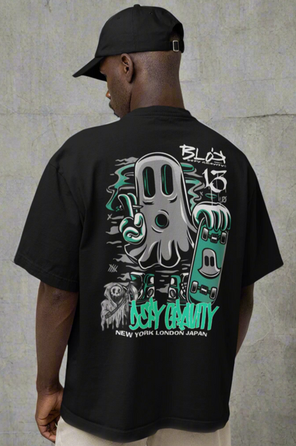 Ghosting - Front & Back Print - Men's Oversize