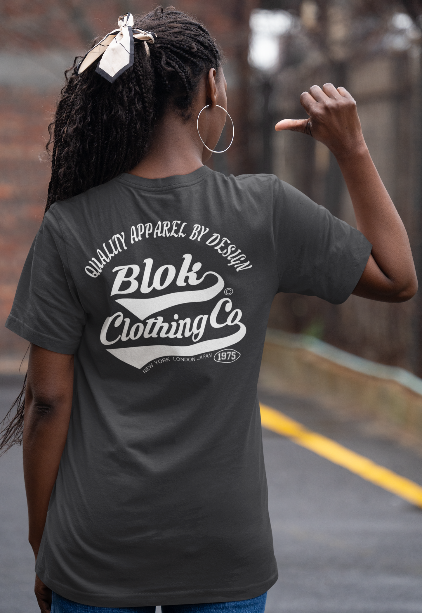 Quality Apparel By Design - Back & Front Print - in White - Women's Oversize