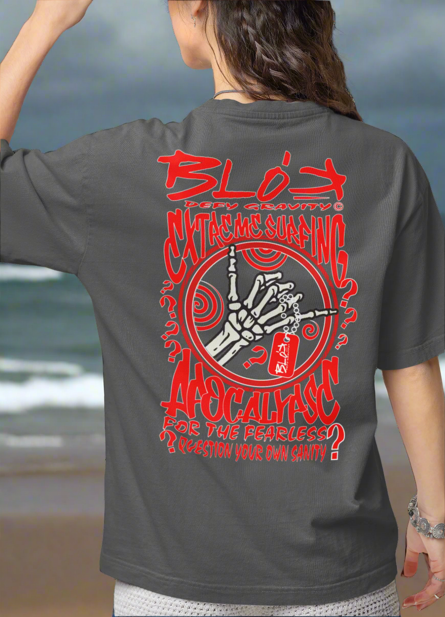 Apocalypse - Front & Back Print in Red - Women's Relaxed Fit