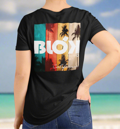 Palm Tree - Front & Back Print - Women's Relaxed Fit