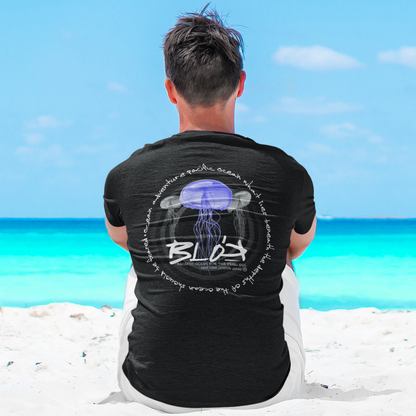 Jellyfish - Front & Back Print with White Logo - Men's Classic Fit