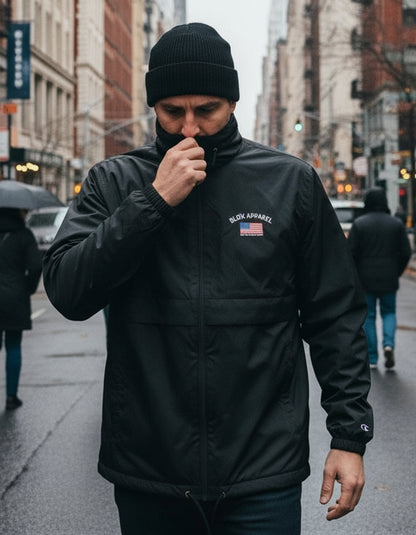 BLOK APPAREL - Windbreaker - New York - London - Japan - embroidered