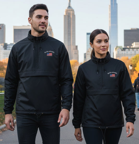 BLOK APPAREL - Windbreaker - New York - London - Japan - embroidered