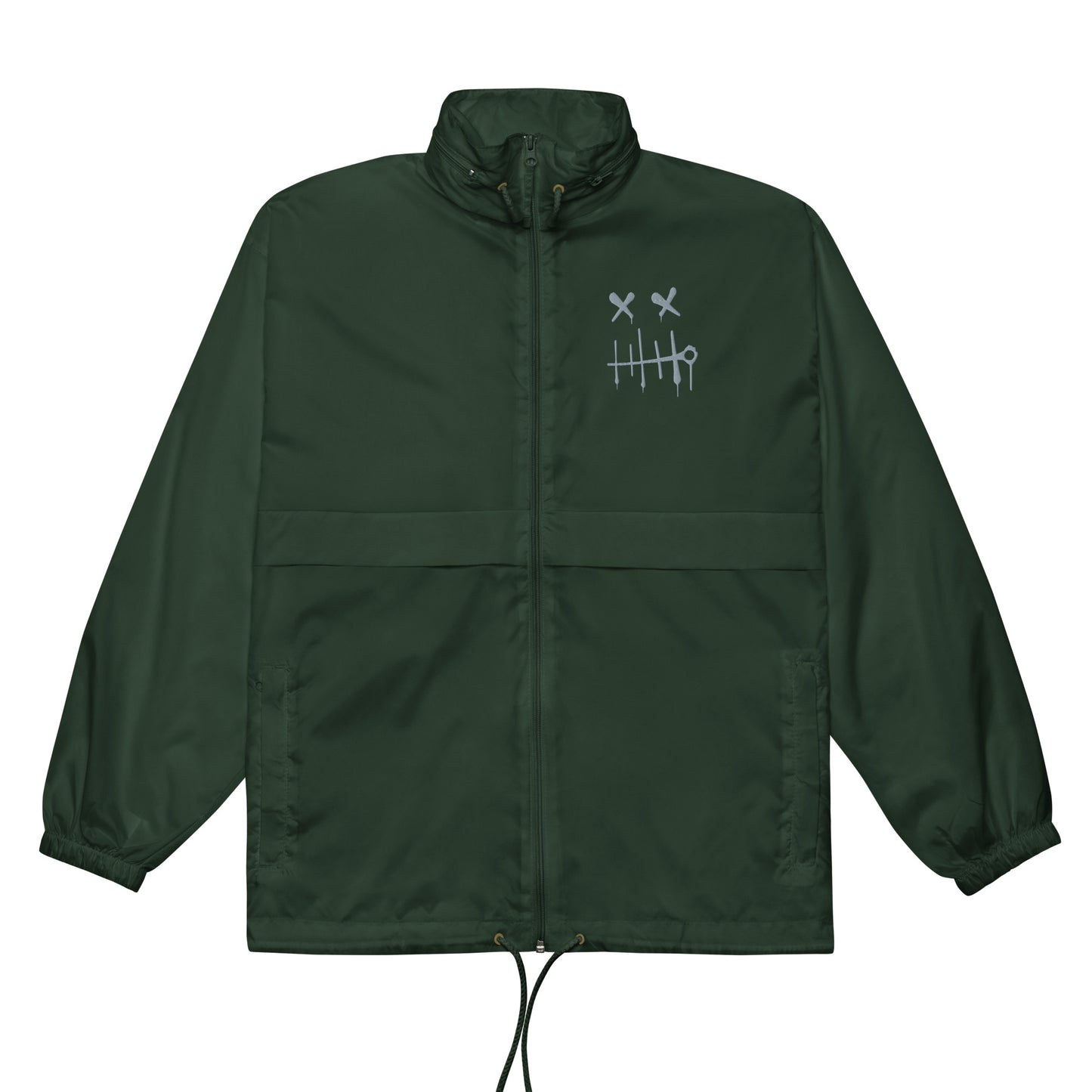 BLOK Windbreaker Stitch face - Grey embroidery