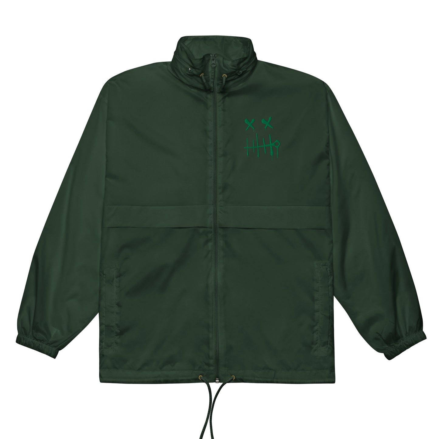 BLOK Windbreaker Stitch face - Green embroidery