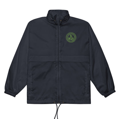 BLOK Windbreaker - Blok full circle logo - Lime embroidery
