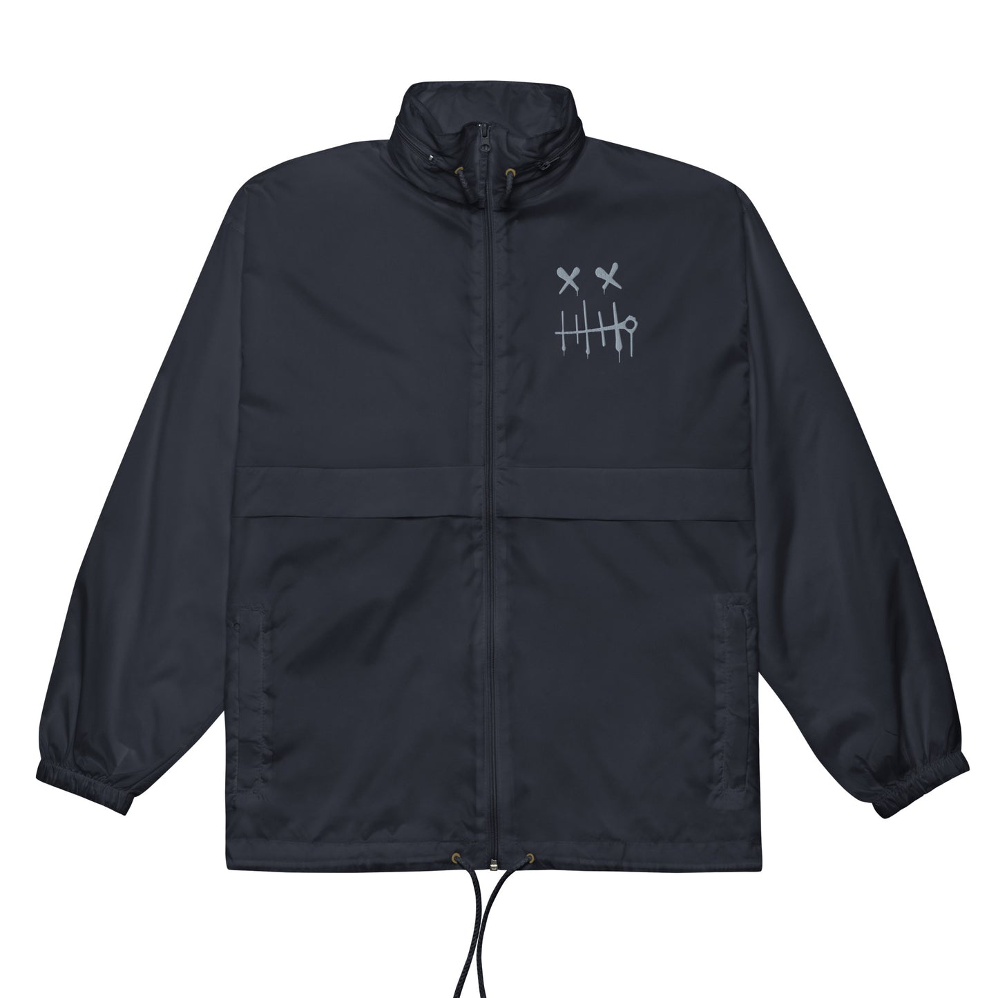 BLOK Windbreaker Stitch face - Grey embroidery