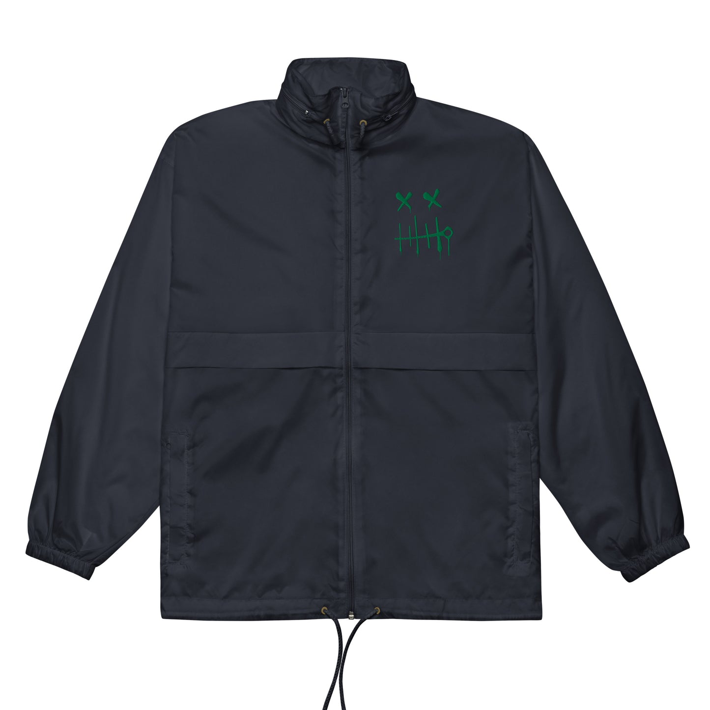 BLOK Windbreaker Stitch face - Green embroidery
