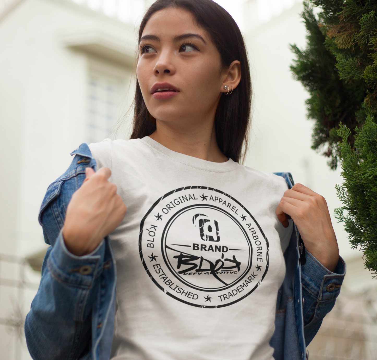 Original Apparel Stamp - in Black Print - Women's Slim Fit