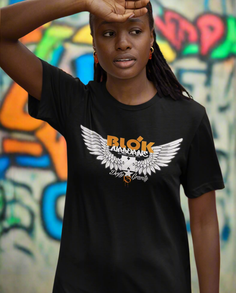 Airborne Wings - Front Print in Orange - Women's Relaxed Fit