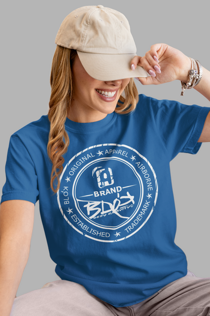 Original Apparel Stamp - White Print - Women's Relaxed Fit