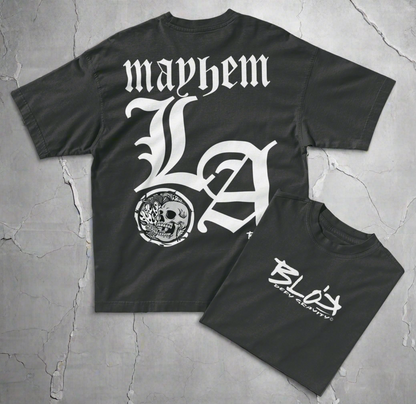 LA Mayhem - Front & Back Print - in White - Women's Oversize