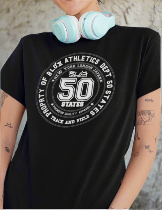 50 State Athletic Dept. - Orange Print - Women's Relaxed Fit