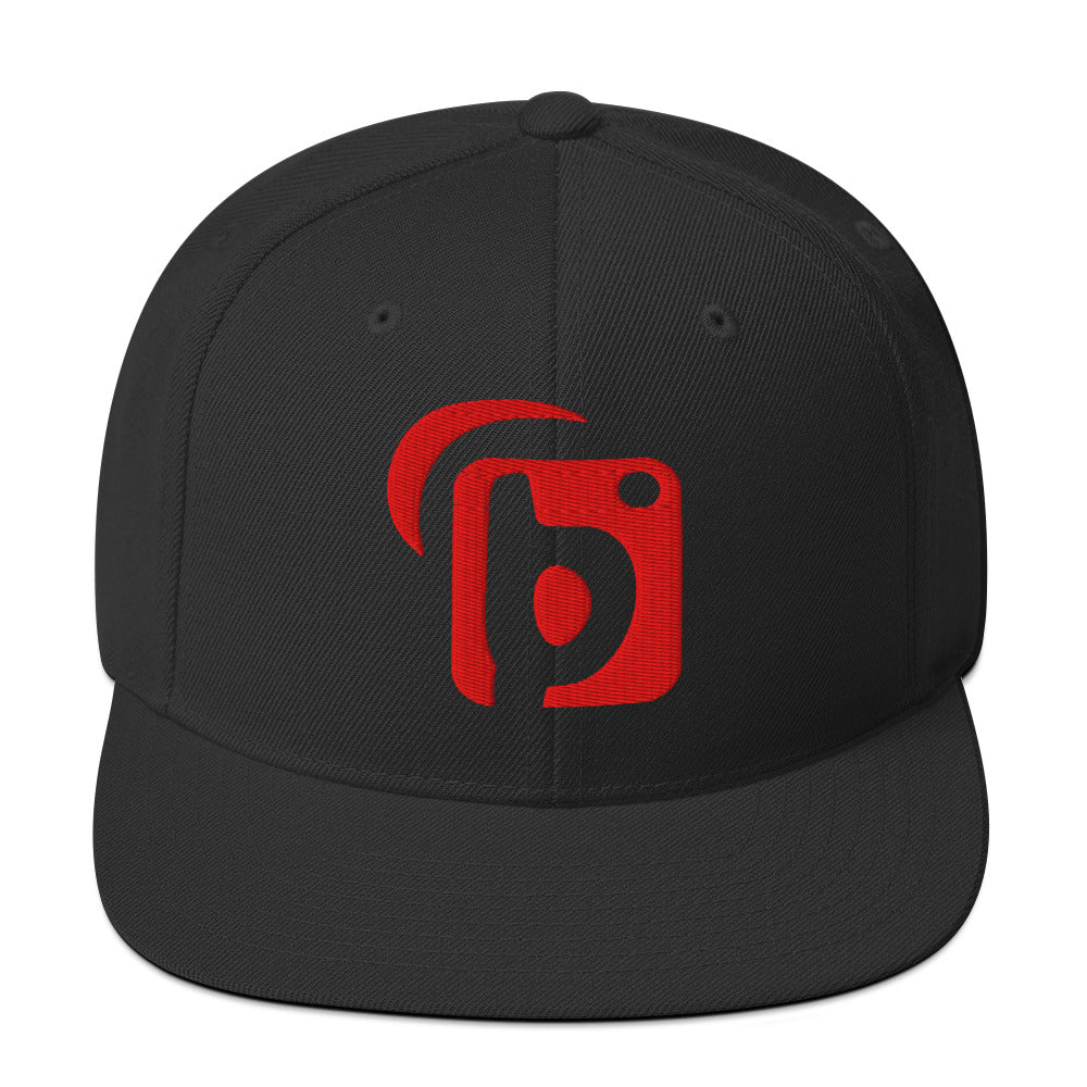 Blok Original Logo - Snapback Hat - 3D Red Embroidery