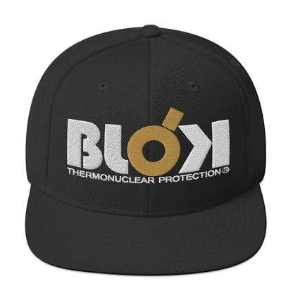 Thermonuclear Protection - Snapback Hat- Gold and White Embroidery - Women's