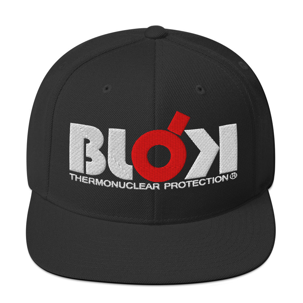 Thermonuclear Protection - Snapback Hat- Red and White Embroidery - Women's