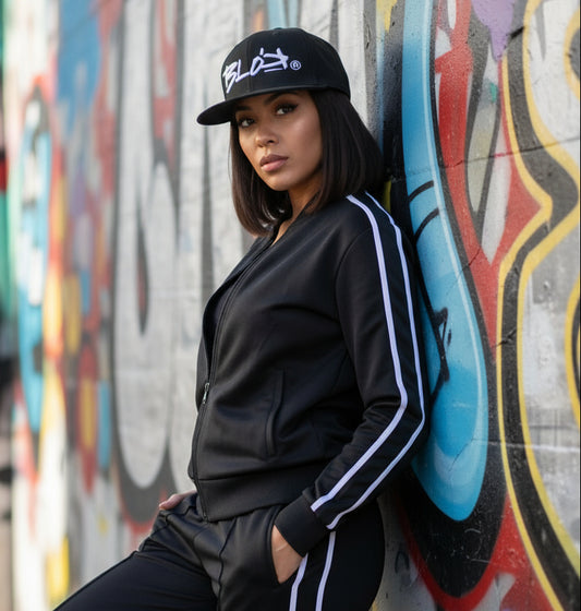 BLOK Defy Gravity - Snapback Hat - White Embroidery - Women's