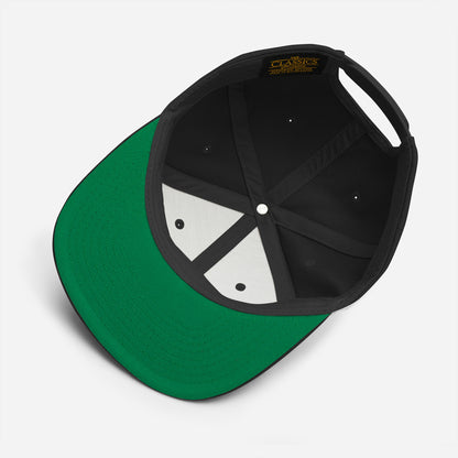 BLOK Swarm - Women's Snapback Hat - White Embroidery