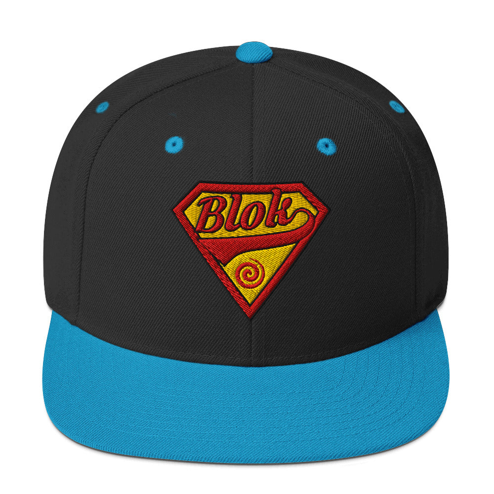 Blok Shield - Snapback Hat - Red & Yellow
