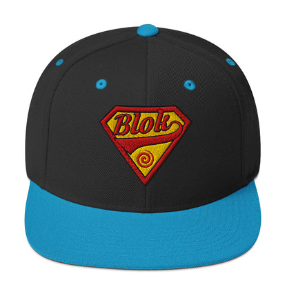 Blok Shield - Snapback Hat - Red & Yellow