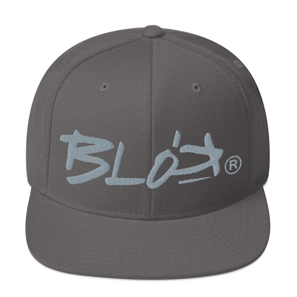 BLOK Defy Gravity - Snapback Hat - Grey Embroidery