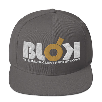Thermonuclear Protection - Snapback Hat- Gold and White Embroidery - Women's
