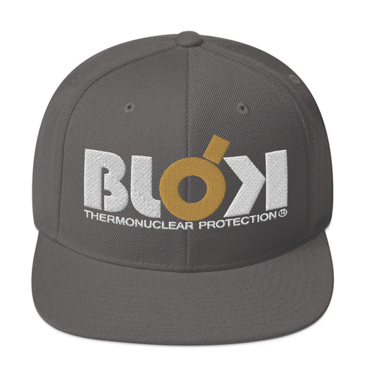 Thermonuclear Protection - Snapback Hat- Gold and White Embroidery - Women's