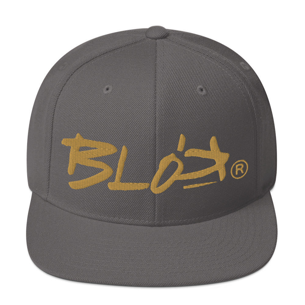 BLOK Underscore - Women's Snapback Hat - Gold Embroidery