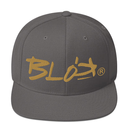 BLOK Underscore - Women's Snapback Hat - Gold Embroidery