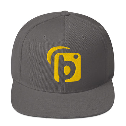 BLOK Original Logo - Women's Snapback Hat - 3D Yellow Embroidery