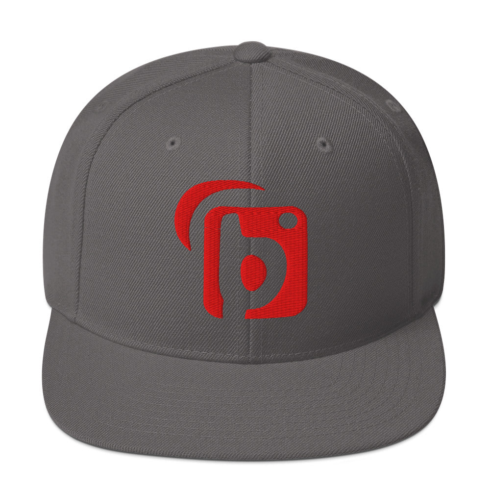 BLOK Original Logo - Women's Snapback Hat - 3D Red Embroidery