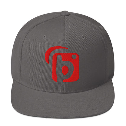 BLOK Original Logo - Women's Snapback Hat - 3D Red Embroidery