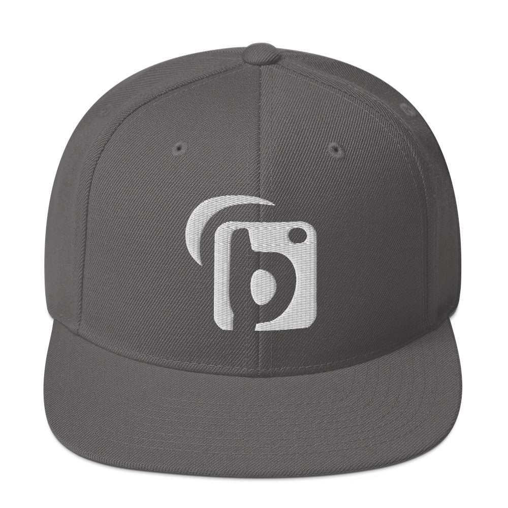 BLOK Original Logo - Women's Snapback Hat - 3D White Embroidery