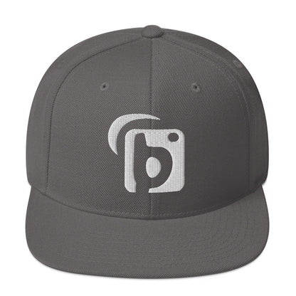 BLOK Original Logo - Women's Snapback Hat - 3D White Embroidery