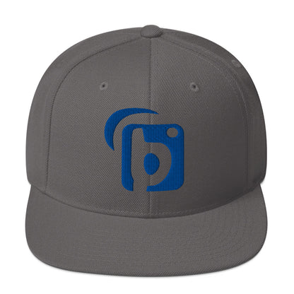 BLOK Original Logo - Women's Snapback Hat - Blue 3D Embroidery