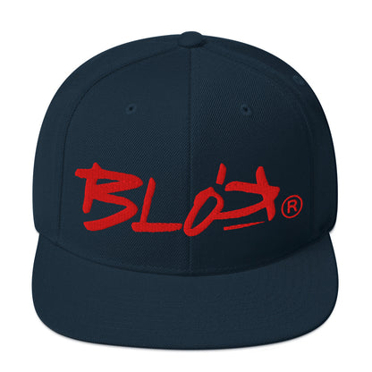 BLOK Defy Gravity - Snapback Hat - Red Embroidery